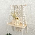 Miniatyrbillede 4 af 5: Væghylde - Boheme vægdekoration til soveværelse - Vægmaleri kunst i vævet butik som en Boho badeværelseshylde dekoration