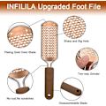 Miniatyrbillede 2 af 5: Fodfil Callus Remover - Fodrenser Callus Remover Stor Fodrenser Gigant Fodfil Professionel Rustfrit Stål Callus Fil til Våde og Tørre F