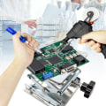 Miniatyrbild 5 av 5: Liten rostfri lyftbord bärbar manuell lyftpositioner experiment/svetsningshjälpmedel