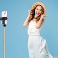 Miniatyrbillede 3 af 4: Fjernbetjening til kamera, Bluetooth-fjernbetjening til sidevender - sort