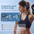 Miniatyrbilde 5 av 5: Bluetooth 5.4 Trådløse Ørepropper - 4 ENC Støyreduksjon, 50 timer Spilletid, IP7 Vanntett for Gym/Løping
