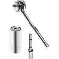 Miniatyrbilde 1 av 4: Universal Socket Wrench Set - Allsidig for 7-19mm Muttere - Med 3/8 Reversibel Ratchet og Power Tool Adapter