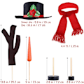 Miniatyrbild 4 av 5: Snögubbe Kit, Snögubbe Dekoration Kit 15 Delar Snögubbe Tillverkning Kit Vinterfest Barn Utomhusleksak Dekoration Jul Semester Dekoration Present