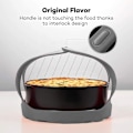 Miniatyrbilde 3 av 5: Slynge, Slinger Bakeware 6qt/8qt Instant Pot/Multifunksjonskomfyr Anti-Echaudage Stativ, BPA Silikon Egg Dampstativ (grå)