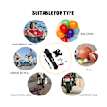 Miniatyrbillede 3 af 5: Cykelpumpe, bærbar cykel dæk pumpe, aluminiumlegering mini cykel pumper cykel dæk pumpe, kompatibel med universal Presta og Schrader ventil cykel