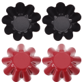 Miniatyrbilde 1 av 4: Sjokoladeform i 4 deler med blomsterform, eggeform, non-stick mini karbonstålformer, for cupcake, kake, muffins, pudding, tartlet, eggetart