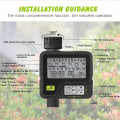 Miniatyrbillede 5 af 5: Havevandingstimer med regnsensor, automatisk sprinklertimer, 6 uafhængige programmer