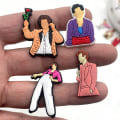 Miniatyrbillede 4 af 5: 12 stk. 3D-træsko-sandaler-pynt (Harry), sko-charms, søde sko-pynt til træsko-sandaler-armbånd DIY