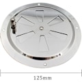 Miniatyrbillede 2 af 5: Rund ventilationsrist, justerbar ventilationsåbning i rustfrit stål til ind- og udluftning