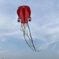 Miniatyrbillede 1 af 5: Multi Red Tail 400cm Drage - Bærbar Octopus Drager Nylon og Polyester Materiale