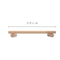 Miniatyrbilde 4 av 4: Enkel håndkleholder i tre, enkel håndklestang, ingen hull, oppbevaringsstativ, håndkleholder for baderomskjøkken（30cm）