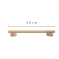 Miniatyrbillede 4 af 4: Enkel håndklædeholder i træ, enkelt håndklædestang, ingen stans, opbevaringsstativ, håndklædeholder til badeværelse, køkken (30 cm)
