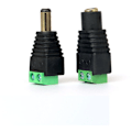 Pikkukuva 3 / 5: 10 kpl Uros/naarasliitin videovalvontakameraan 2.1 x 5.5 mm