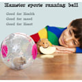 Miniatyrbild 3 av 5: Gymnastikboll för hamstrar - Hamsterboll Hamster Hamster Hamsterleksak Kul i Plast 14cm - Hjul för hamster - Tävlingshjul för hamster