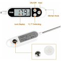 Miniatyrbild 5 av 5: 2-pack Kökstermometrar, digital termometer med lång sond, snabbläsande matlagningstermometer, köttermometer för norr, kött, olja