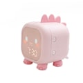 Miniatyrbilde 1 av 5: Digital vekkerklokke for soverom, nattlys for barn, med termometer, dobbel alarm, stemmestyringsskjerm, 12/24 timers repetisjon, fin Dinosaur al