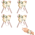 Miniatyrbilde 1 av 5: 4 stk bryllupshåndledd blomster, håndleddskorsett bryllup falske blomster håndleddsblomst korsett for bryllup, sororitetsarrangement, bursdag