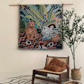 Pikkukuva 4 / 5: 1 kpl 160x130cm ruudullinen tiikeri ja neulottu naisen peitto, jossa on mukavat yksinkertaiset boheemit hapsut, suojaa kylmältä sohvalle ja lepoon