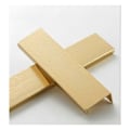 Miniatyrbild 2 av 5: Set om 10 handtag Möbler Handtag Osynligt handtag Kök Möbelhandtag Matt aluminiumlegering Möbelhandtag Centrum avstånd 128mm,(Guld)
