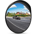 Miniatyrbillede 1 af 4: Udendørs Konveks Trafikspejl PC Plast Sort 30 cm
