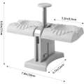 Miniatyrbilde 2 av 5: Wonton-former, rustfritt stål dobbelthode automatisk wonton-maskin, enkle dumplings-maskinverktøy