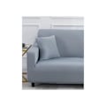 Miniatyrbild 3 av 5: Sofföverdrag 2 sits 145-185cm Sofföverdrag med moderna armstöd överdrag universal elastisk soffa sofföverdrag ljusgrå skyddande överdrag