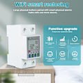 Miniatyrbild 4 av 5: Voltmeter Hushållsammeter, Tuya WiFi Intelligent återställning, strömspänning, energiövervakning, reläer, strömbrytare, strömbrytarskydd, med INDIC