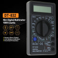 Miniatyrbilde 2 av 4: DT-832 Digitalt multimeter 1999 teller AC/DC ampere volt ohm tester voltmeter amperemeter multimeter gul