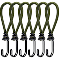 Miniatyrbillede 1 af 5: 6 stk. gummistropper med spiral kroge til telte, presenninger, PVC bannere, pavilloner, trampoliner, solsejl