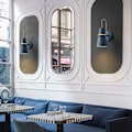 Miniatyrbillede 5 af 5: HJXDtech Farverig Horn Væglampe, Nordisk Moderne Metal E27 Væglampe, Industriel Stil Messing Væglampe til Restaurant Gang Soveværelse Stue - B