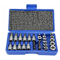 Miniatyrbilde 4 av 5: 34-delt Torx-hylsesett I Muttersett E4-E20 I Torx-hylsesett T10-T60 I Hylseskrallenøkkelinnlegg