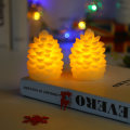Miniatyrbilde 3 av 3: Juledekorative lys - Furuformet LED elektroniske stearinlys - Hjemmeklubbhusdekorasjon