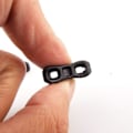 Miniatyrbillede 5 af 5: (Sort) 10 stk, længde 3 cm, plastikreb til campingtelt rebstrammer