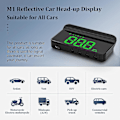 Miniatyrbild 5 av 5: Head Up Display för bilar, HUD, kan monteras på vindrutan, Head Up Display för bilens vindruta, GPS-hastighetsmätare,