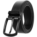 Miniatyrbillede 1 af 5: Sort Bælte - Herrebælte Læder Jeans Justerbar Herrebælte i Læder 34mm Bred 110-130CM