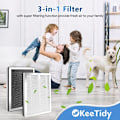 Miniatyrbillede 4 af 5: MA-25 H13 HEPA Udskiftningsfiltre til MA-25 Luftrenserfilter 2 Stk. Ægte HEPA Filtre