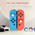 Miniatyrbillede 3 af 5: 4 stk. - Røde og blå tegneseriekugler Beskyttende hætter til Switch / Switch Lite / Switch OLED Joy Con