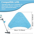 Miniatyrbillede 2 af 5: Triangulære udskiftningspuder til PurSteam ThermaPro Elite 12-i-1 dampmoppe og kompatible med PureClean XL rullende damprenser (6 stk.)