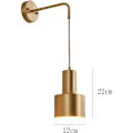 Miniatyrbild 5 av 5: LED Vägglampor Utomhusbelysning Sänggavel Sminkrum Vardagsrum Möbler Heminredning Bordspeglar Sovrum Guld