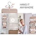 Miniatyrbild 4 av 4: Hängande Toalettsakväska för Kvinnor för Makeup, Toalettsaker (Svart)