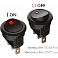 Miniatyrbillede 3 af 5: 8 stk. LED vippekontakt, 12V afbryder til bil DC 12 V 20 A ON/OFF SELV vippekontakt SPST PUBLOID ROUR knap Husholdningsapparater