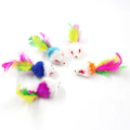 Miniatyrbilde 1 av 5: 5 stk (farge) plysj imitasjon mus katt moro selvtreffende katteleke, lek mus og kattemynte mellomstore raser