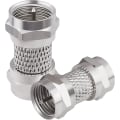 Miniatyrbilde 3 av 3: Adapter, F-type hann til hann koaksial kontakt 50 Ohm Rg6 koaksial adapter