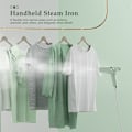Miniatyrbillede 2 af 5: Foldbar bærbar dampstrygejern med vandtank adskilt fra 120 ml mini mini rejsestrygejern til tøj i strygestof til at hænge eliminering af let s