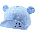 Miniatyrbild 1 av 5: Bomull Baby Cap för Flicka Pojke Barn Solhatt Justerbar Kepsvår Sommar Höst 6 till 24 Månader