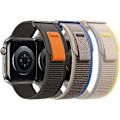 Pikkukuva 1 / 5: Kangassporttihihna (kolme eri väriä, ei sisällä kelloja), yhteensopiva Apple Watch -hihnan kanssa 38mm 40mm 41mm, sopii iWatch SE -sarjaan 8/7