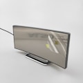 Miniatyrbild 5 av 5: Digital väckarklocka böjd Elektronisk klocka Stor skärm LED-klocka Spegel Tyst Väckarklocka