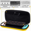 Miniatyrbillede 3 af 5: Gul - 1 stk Switch/Switch OLED etui, Switch beskyttelsespose, Switch OLED etui