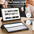 Pikkukuva 4 / 5: (Musta) Samsung Galaxy Tab A8 10.5-tuumainen 2021 Silikoni Tablet-kotelo (SM-X205N/X200N), ultraohut kuori, PU-nahkakotelo pidikefunktiolla, sopiva