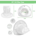 Miniatyrbild 2 av 5: VF110 6-pack Ersättningsvakuumfilter Kompatibla med Black and Decker Handdammsugare CHV1410L CHV9610 CHV1210 CHV1510 CHV1410L32 HHVI315JO32 HHVI315J